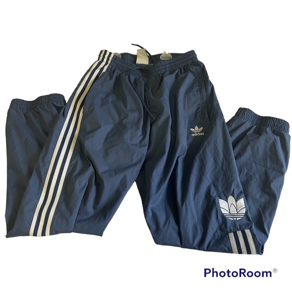 Adidas Track Pants Original 3D Blue S Three Stripes - Picture 5 of 9